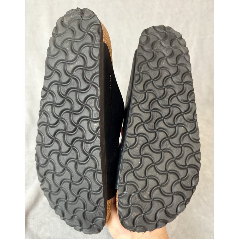Birkenstock Arizona Sz 40 Womens 9 Mens 7 Black Leather - Picture 7 of 9